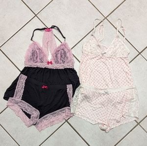 Ladies lot nightwear lingerie sleepwear sets sz small VS Victoria's Secret lace